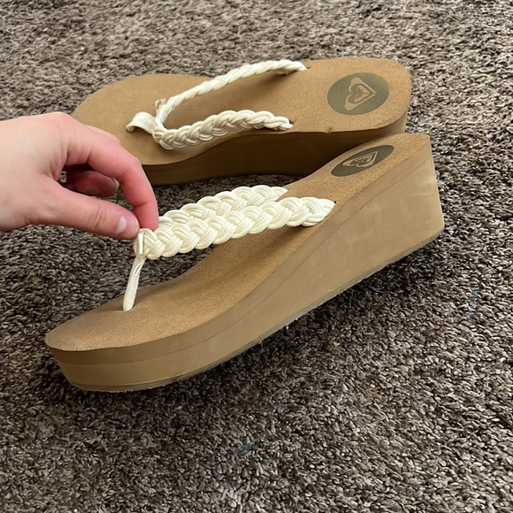 Y2K platform white flip flop / sandals like new - Picture 3 of 5